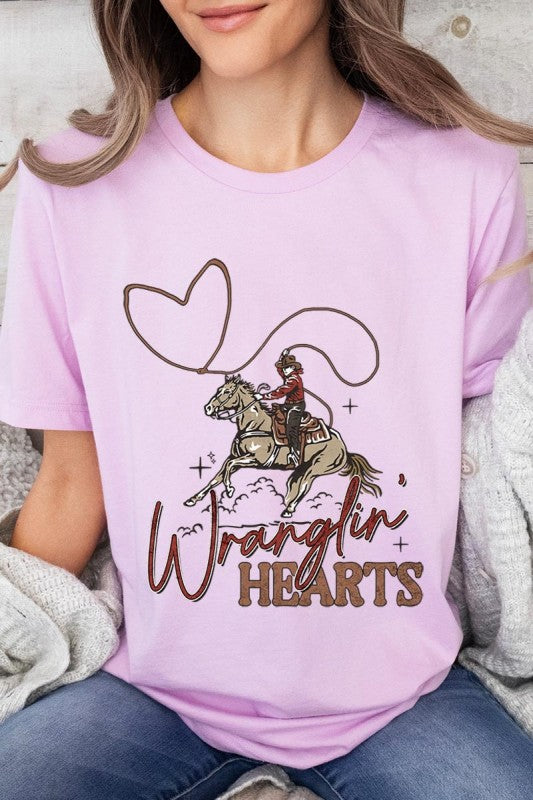 Wranglin Hearts Graphic Tee