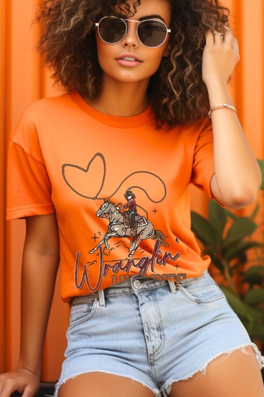 Wranglin Hearts Graphic Tee