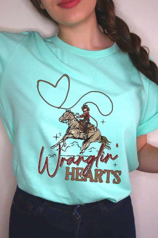 Wranglin Hearts Graphic Tee
