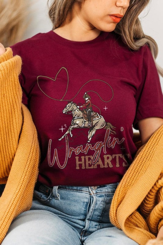 Wranglin Hearts Graphic Tee