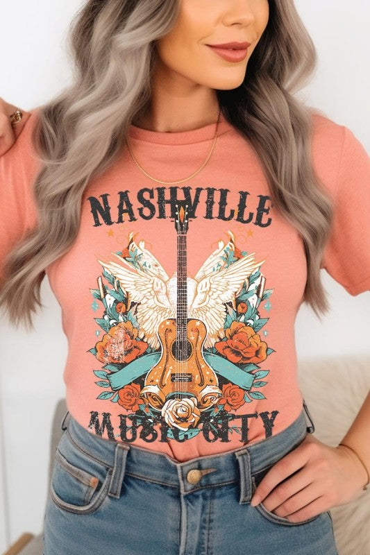 Nashville Music City Graphic Tee