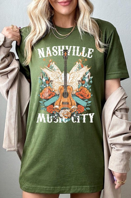 Nashville Music City Graphic Tee