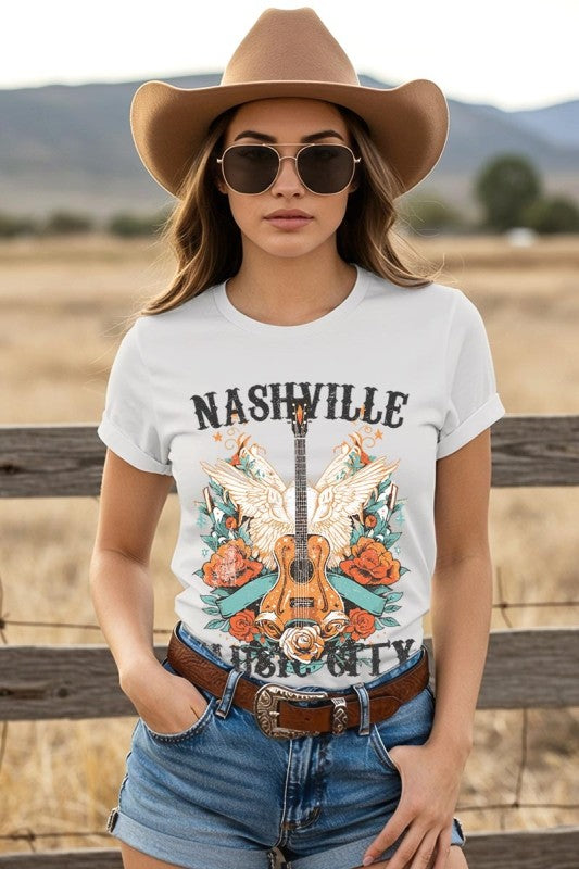 Nashville Music City Graphic Tee