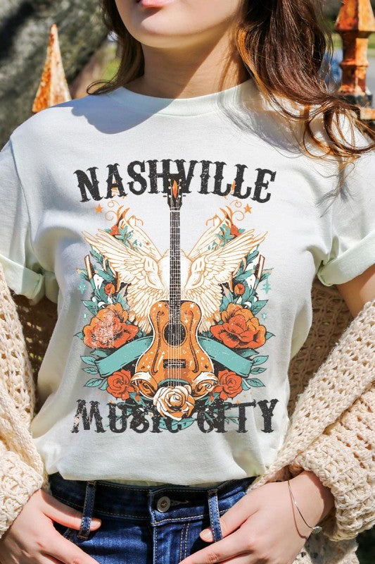 Nashville Music City Graphic Tee