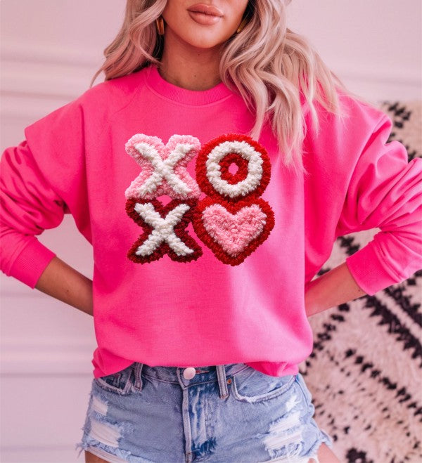 PLUS Latchwork XOXO Graphic CrewNeck Sweatshirt