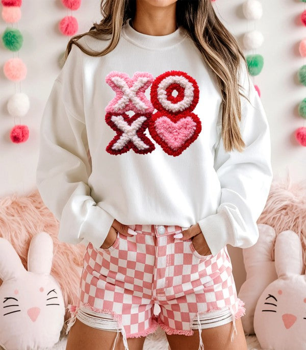 PLUS Latchwork XOXO Graphic CrewNeck Sweatshirt
