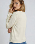Floral Embroidered Cottagecore V-Neck Sweater