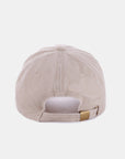 Zenana Washed Embroidered City Baseball Cap