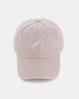 Zenana Washed Embroidered City Baseball Cap