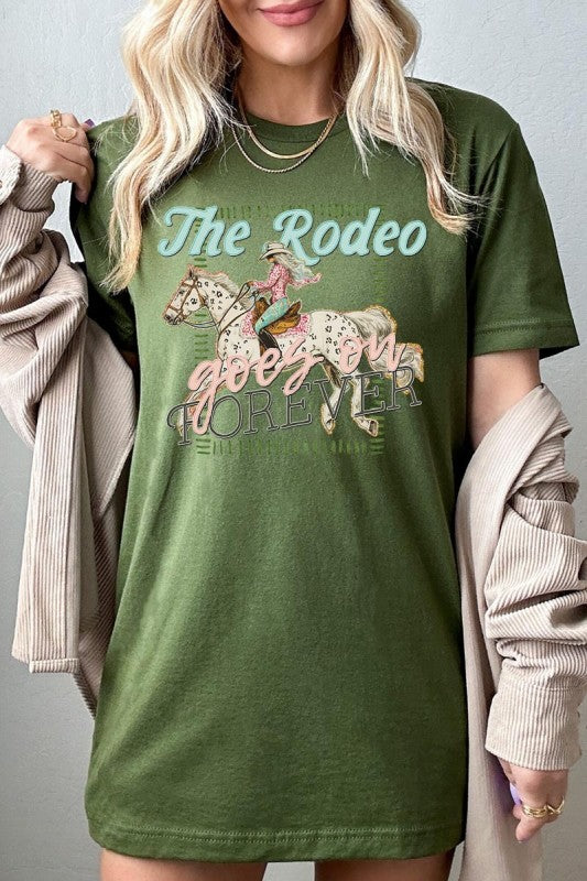 The Rodeo Goes On Forever Graphic Tee