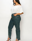 Artemis Vintage Lucy Plus-Size High-Rise Stretch Straight-Leg Jeans