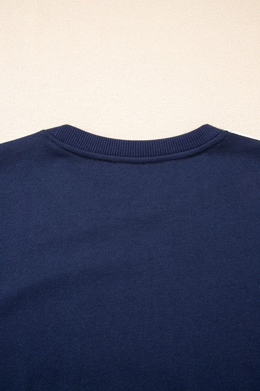 Varsity Stripe Crewneck Pullover and Sweatpants Set