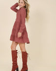 Corduroy Tiered Dress - Online Only