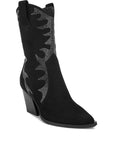 Rambler Rhinestones Embellished Calf Boots