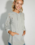 e Luna Distressed Sweatshirt