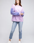 BiBi Velvet Sequin Sleeve Mineral Washed Top