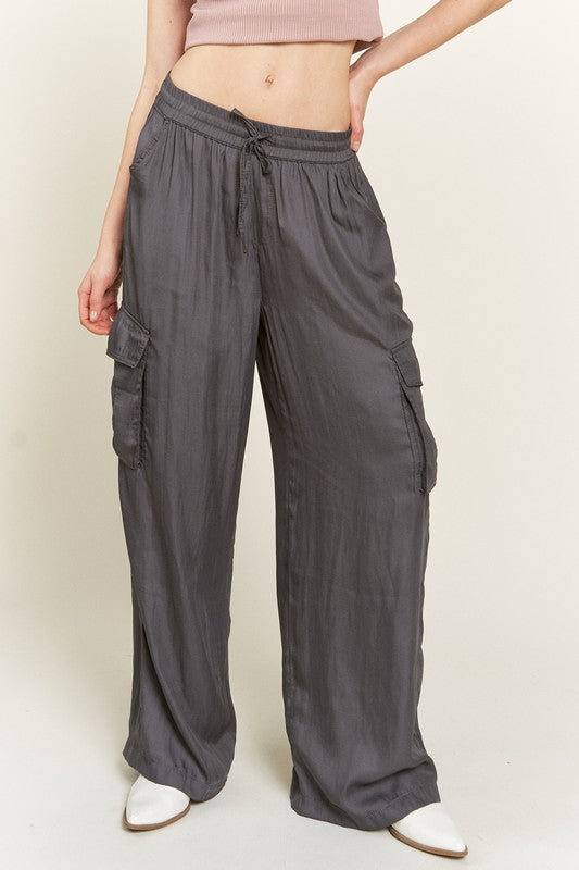 Jade by Jane Satin Cargo Pants