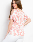 Be Stage Foral Cold Shoulder Top