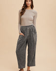 Annie Wear Mineral Washed Elastic Waist Pants