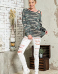 Sexy Plus Camouflage Top - Online Only