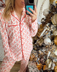 Red Toile Pajama Set - My Pampered Life Seattle