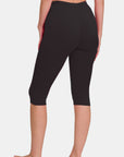 Zenana Full Size High Waist Capris