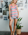 e Luna PLUS 4th of July Sequin Tank Top