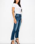 Artemis Vintage Plus-Size High-Rise Double-Waistband Straight Jeans – Dark Wash