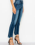 Artemis Vintage Plus-Size High-Rise Double-Waistband Straight Jeans – Dark Wash