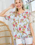 e Luna PLUS Floral Boxy Top