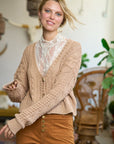 Jade By Jane Cable Knit Cardigan