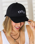 Zenana Embroidered City Baseball Cap