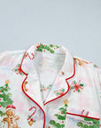 Gingerbread Bow Christmas Pajama Set