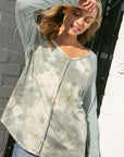 e Luna PLUS Tie Dye Mixed Top