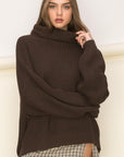 HYFVE Cuddly Cute Turtleneck Oversized Sweater - Online Only