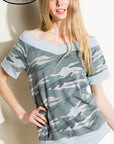 e Luna PLUS French Terry Camouflage Top