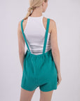 VERY J Sleeveless Double Gauze Overalls with Pockets