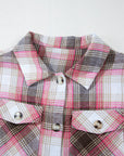 Plaid Flap Pocket Button-Up Shacket