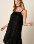 Mittoshop Feather Ruffle Hem Mini Cami Dress