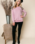 e Luna PLUS Solid Cheetah Mix Sweatshirt