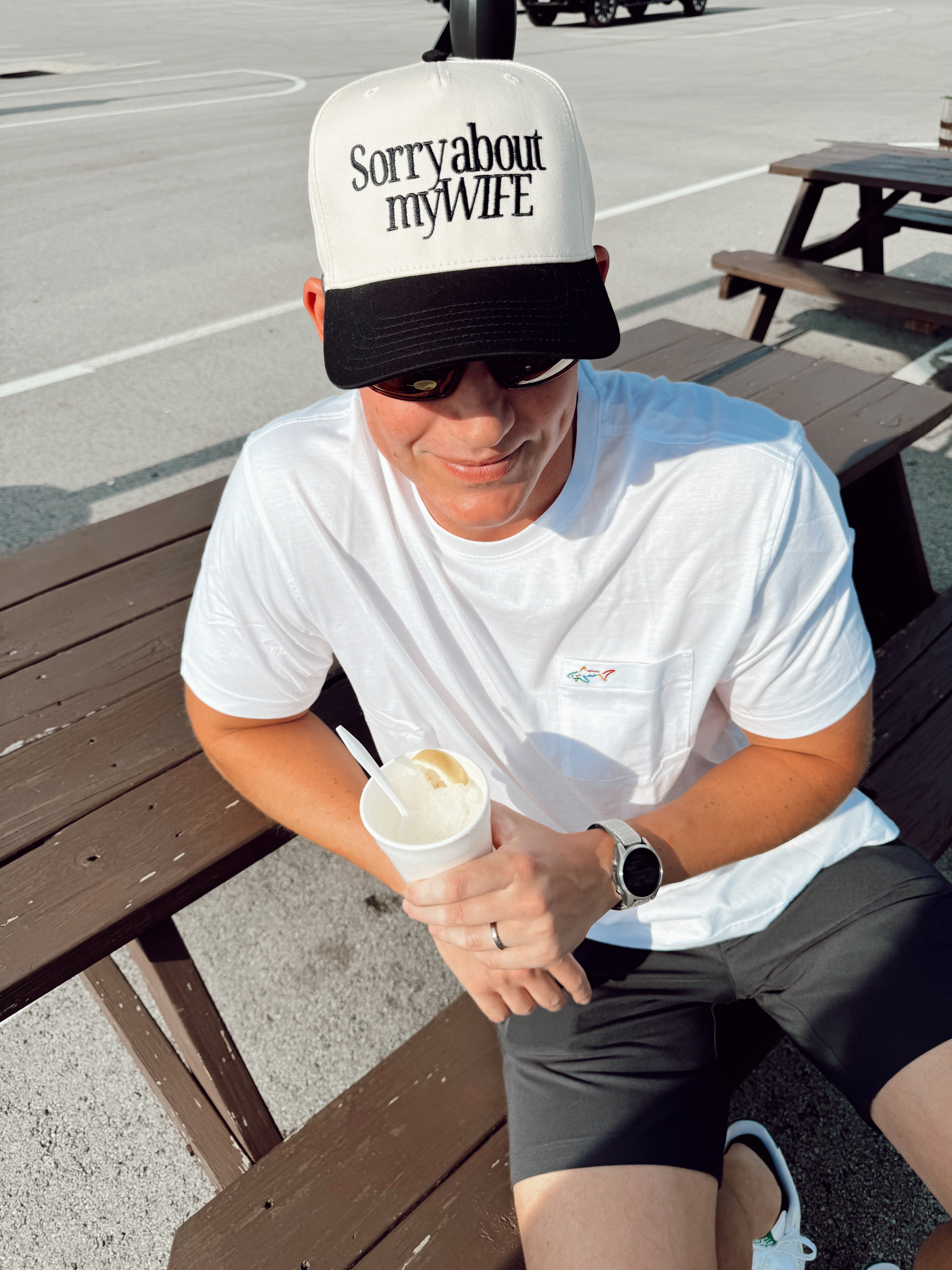 Sorry About My Husband / Wife Vintage Trucker Hat