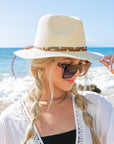 Boho Accent Panama Hat