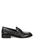 Oglavia Studs Embellished Leather Loafers