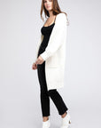 BiBi Twist Knitted Open Front Cardigan With Pockets