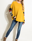 e Luna PLUS Cozy Colorblock Top