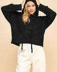 Davi & Dani Drop Shoulder Long Sleeve Hooded Sweater