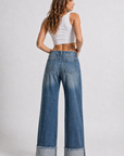 GJG Denim Venta Studded Low-Rise Cuffed Jeans