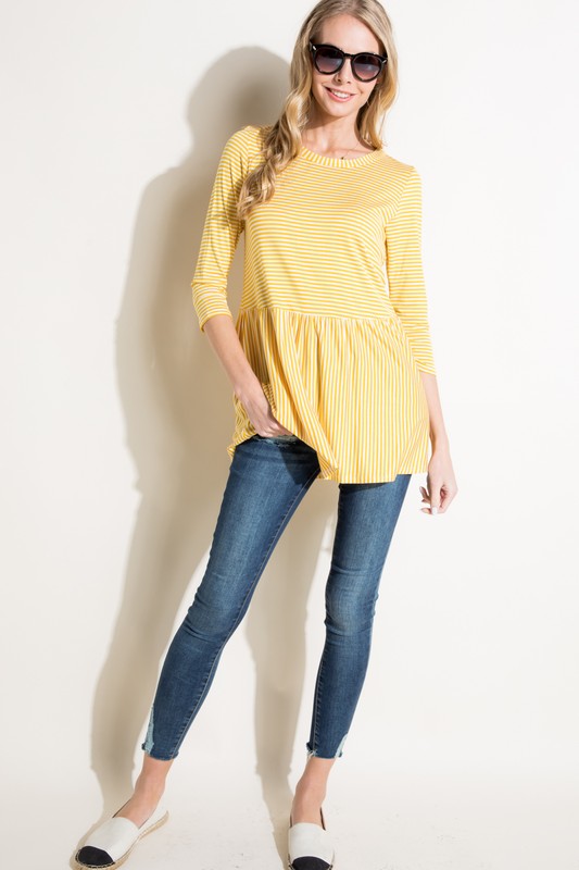 e Luna PLUS Pin Stripe Tunic