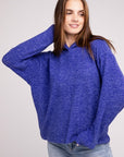 Zenana Hooded Brushed Melange Hacci Sweater