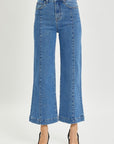 Risen Full Size High Rise Wide Leg Jeans